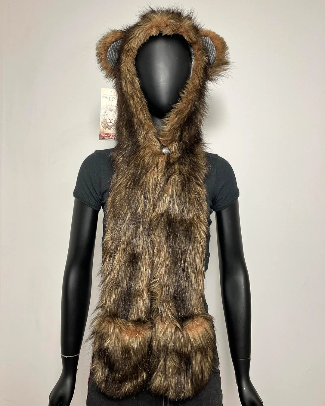 *Last Stock* OG Grizzly Bear Faux Fur Hood