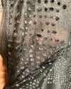 *Almost Purfect* Black Full Bodysuit | Black Snakeskin - SMALL