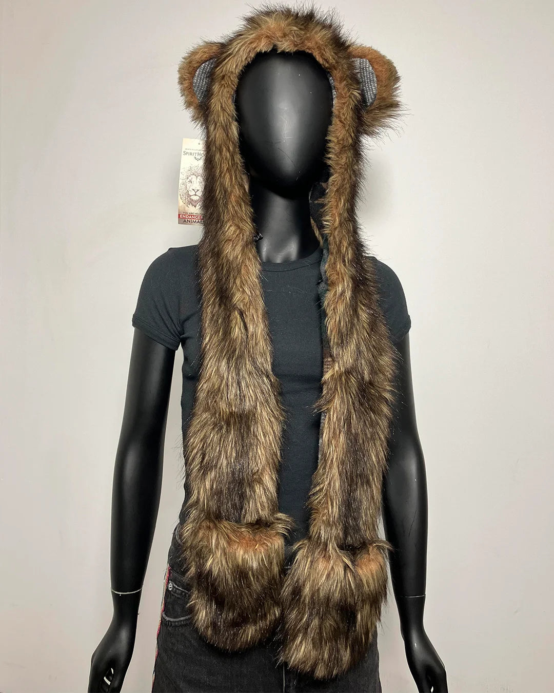 *Last Stock* OG Grizzly Bear Faux Fur Hood