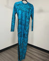 *Sample* Metallic Full Bodysuit | Blue Viper - SMALL