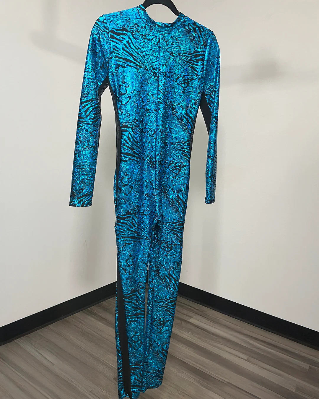 *Sample* Metallic Full Bodysuit | Blue Viper - SMALL