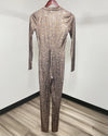 *Sample* Metallic Bodysuit Full | Bronze Python - SMALL