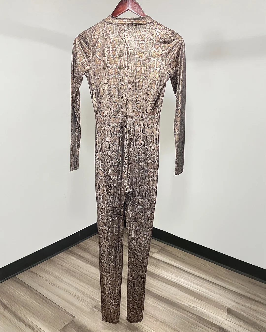 *Sample* Metallic Bodysuit Full | Bronze Python - SMALL
