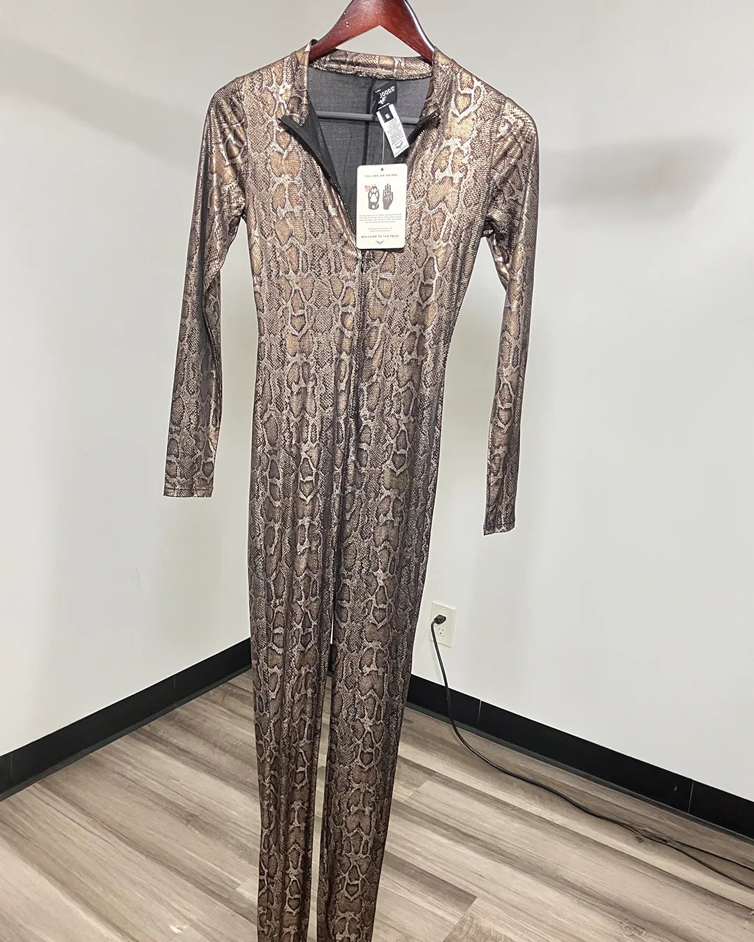 *Sample* Metallic Bodysuit Full | Bronze Python - SMALL