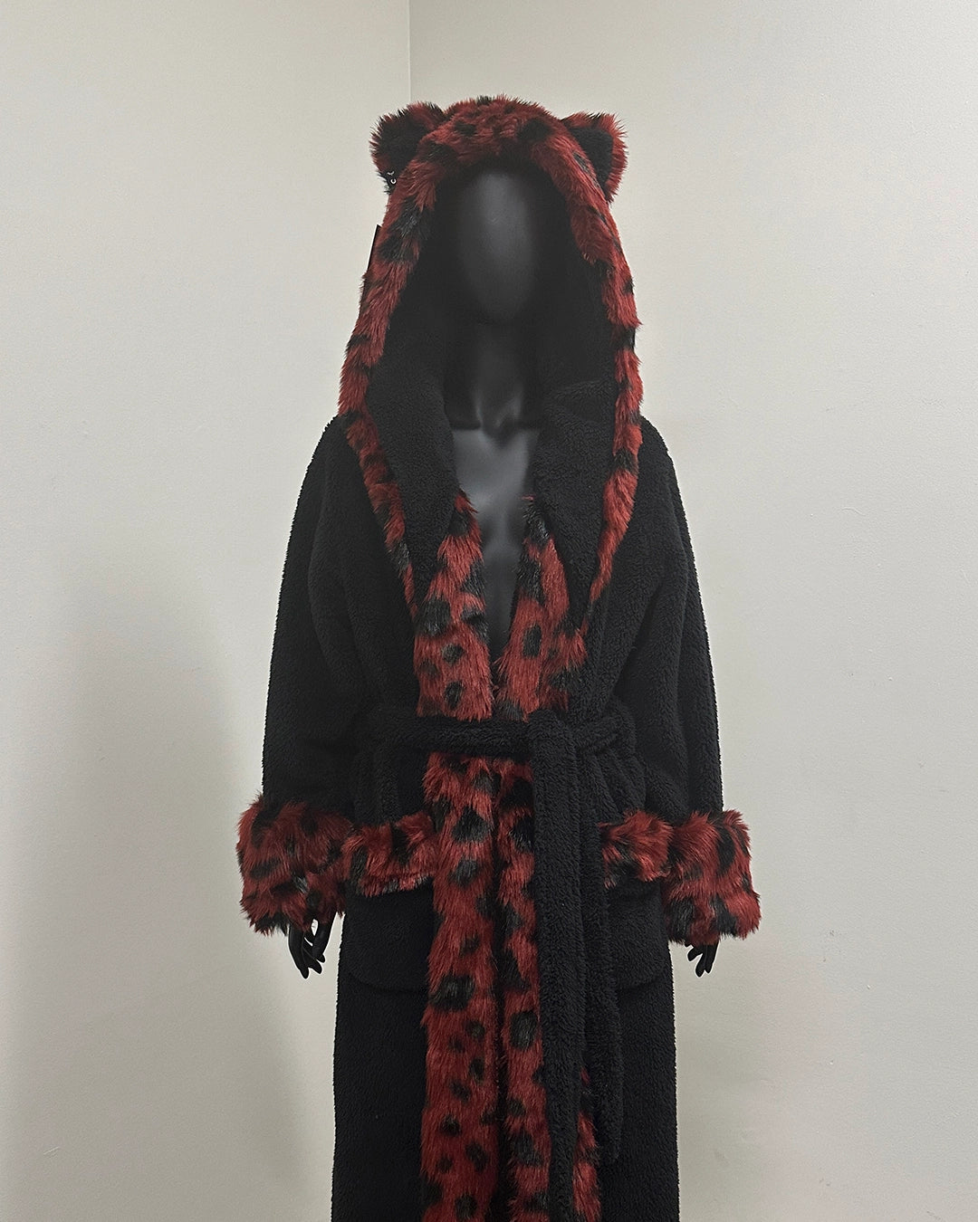 *Last Stock* Classic Faux Fur Robe | Wild Cat - Small