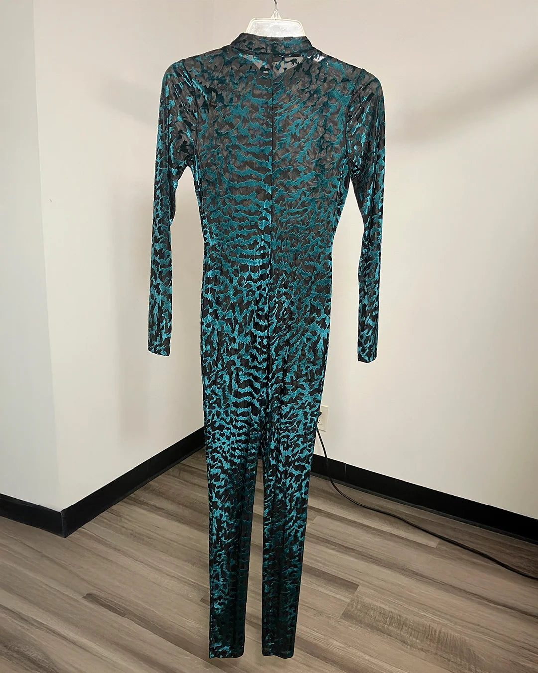 *Almost Purfect* Green Full Bodysuit | Emerald Tiger - SMALL