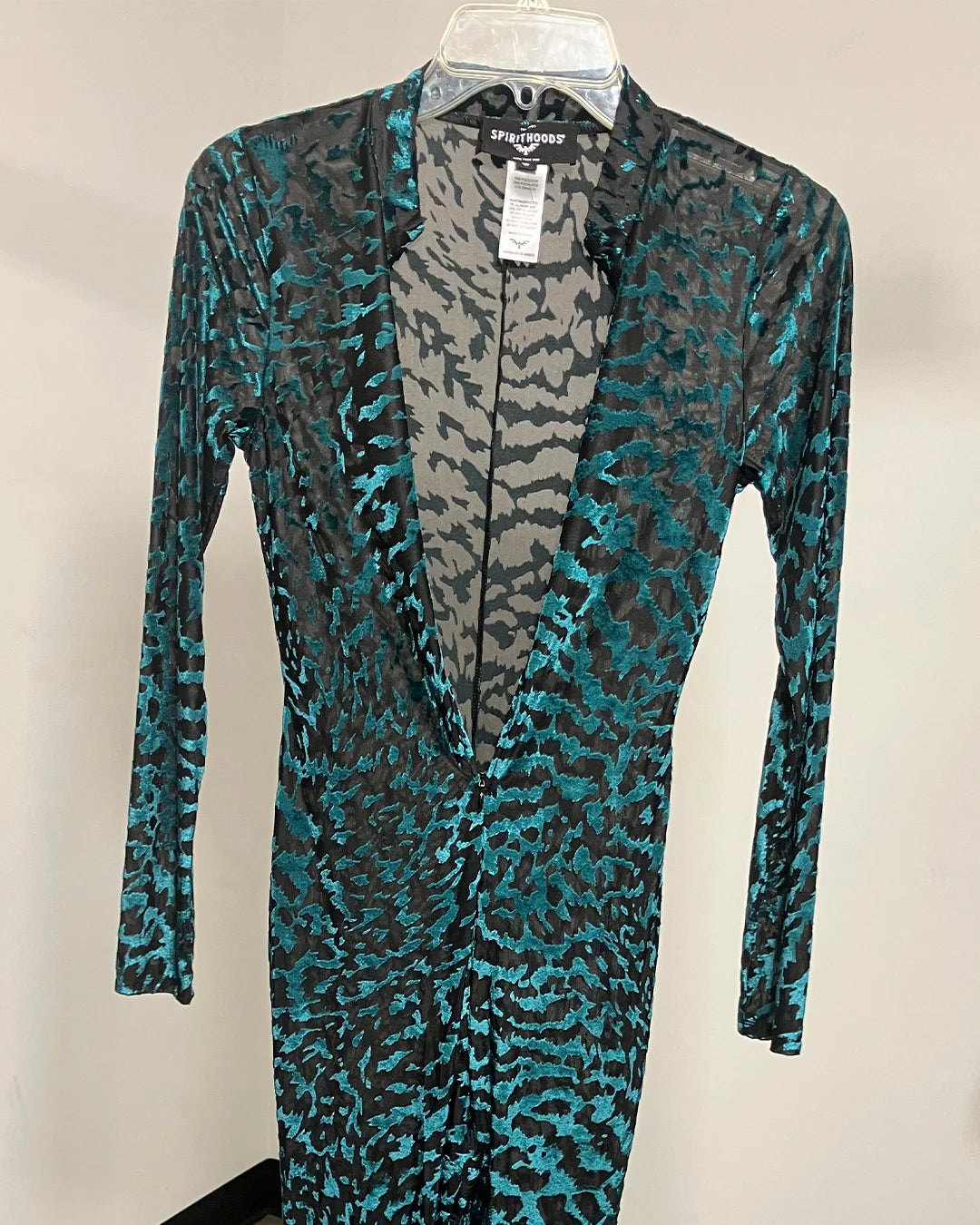 *Almost Purfect* Green Full Bodysuit | Emerald Tiger - SMALL