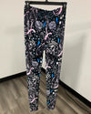 *Last Stock* Velvet Leggings | Black and Pink Sailor Kitty - SMALL