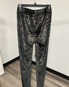 *Last Stock* Metallic Leggings | Foil Cheetah - MEDIUM