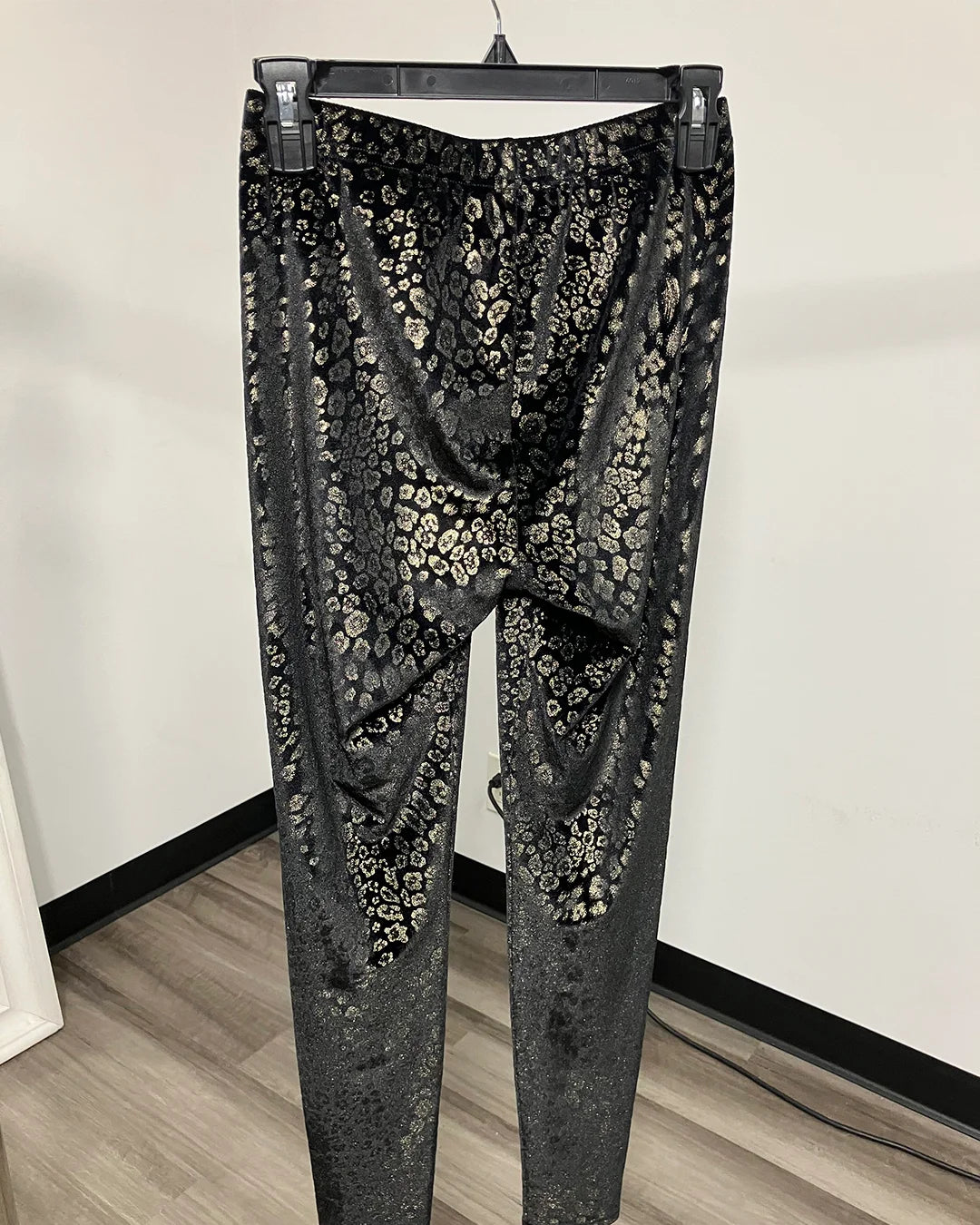 *Last Stock* Metallic Leggings | Foil Cheetah - MEDIUM