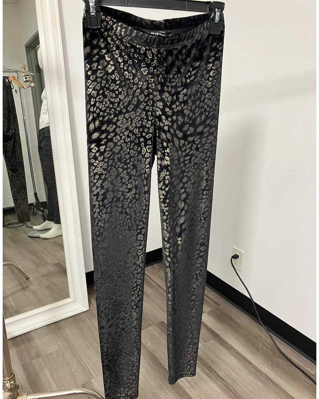 *Last Stock* Metallic Leggings | Foil Cheetah - SMALL