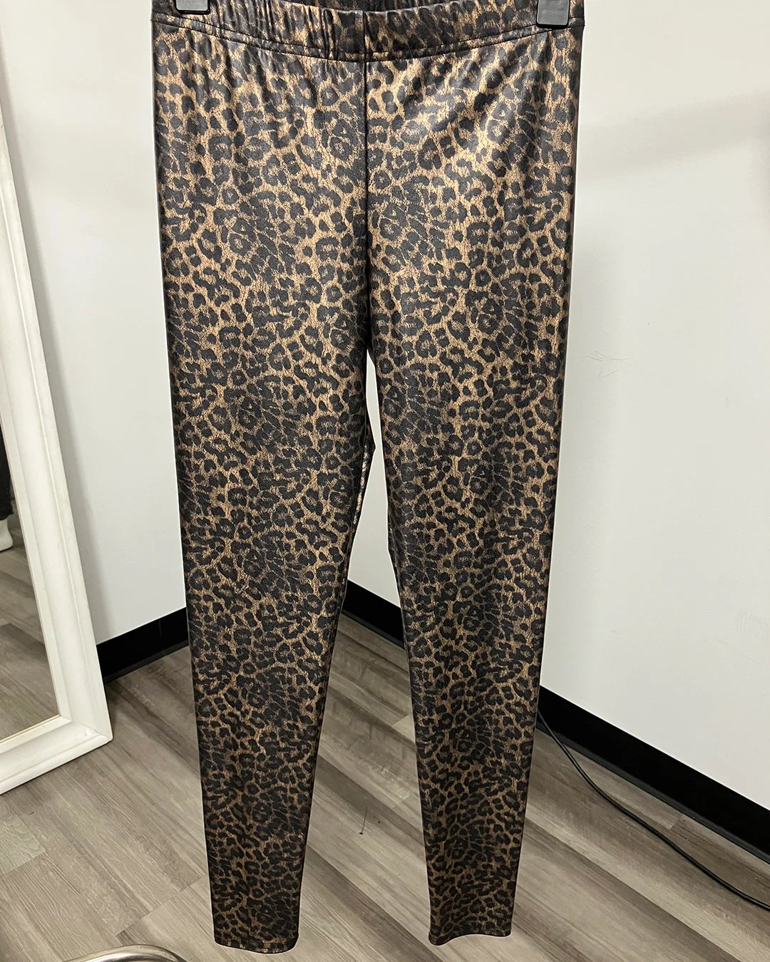 *Sample* Metallic Leggings | Metallic Leopard - MEDIUM