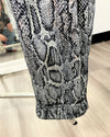 *One Of A Kind / Prototype* Silver Sequin Snakeskin Joggers - SMALL