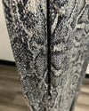 *One Of A Kind / Prototype* Silver Sequin Snakeskin Joggers - SMALL