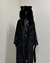 *Last Stock* Classic Faux Fur Style Robe | Black Panther