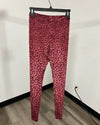 *Sample* Velvet Leggings | Red Ruby Leopard - SMALL