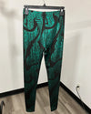 *One Of A Kind / Prototype* Psychedelic Emerald Animal Print Leggings - SMALL