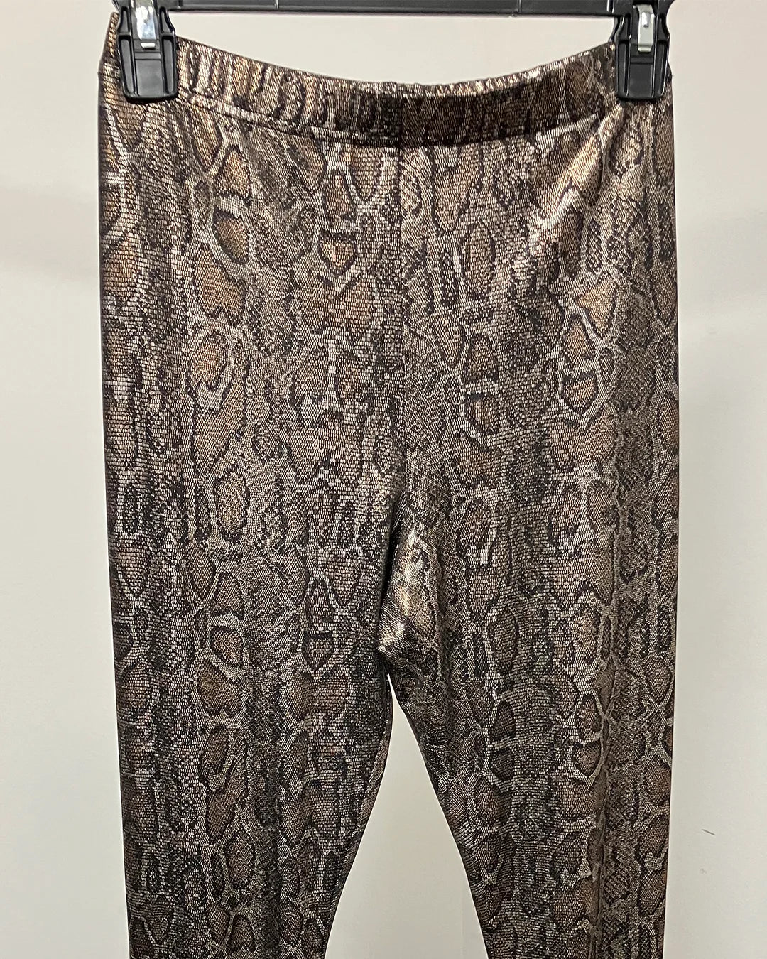 *Last Stock* Metallic Leggings | Bronze Python - SMALL