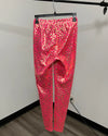 *Last Stock* Metallic Leggings | Neon Metallic Pink Leopard - SMALL