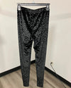 *One Of A Kind / Prototype* Onyx Leopard Print Velvet Legging - SMALL