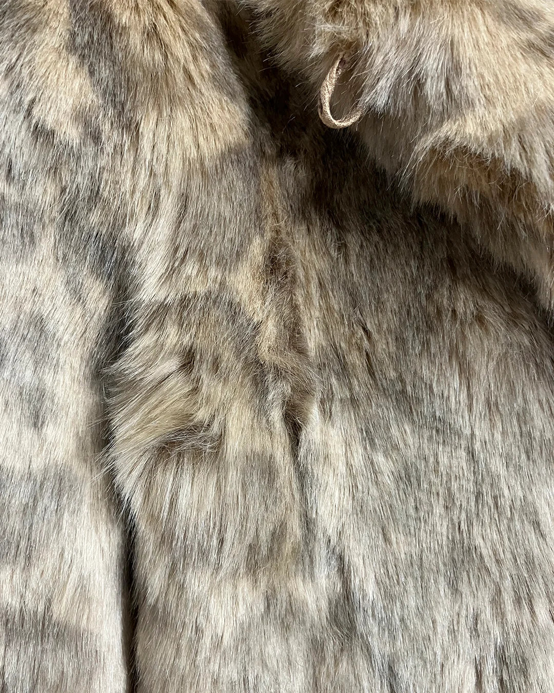 *Last Stock* Hooded African Golden Cat Luxe Faux Fur Coat - MEDIUM