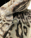 *One Of A Kind / Prototype* Classic Luxe Calf Length Coat | Black Leopard - MEDIUM