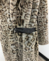 *One Of A Kind / Prototype* Classic Luxe Calf Length Coat | Black Leopard - MEDIUM