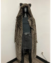 *One Of A Kind / Prototype* Classic Luxe Calf Length Coat | Black Leopard - MEDIUM