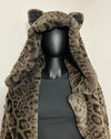 *One Of A Kind / Prototype* Classic Luxe Calf Length Coat | Black Leopard - MEDIUM