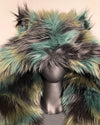 *One Of A Kind / Prototype* "We Are All Animals" Classic Faux Fur Coat | Camo Cat - MEDIUM