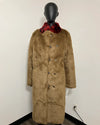 *One Of A Kind / Prototype* Brown Bear Faux Fur Long Coat | Wild Cat Collar - MEDIUM