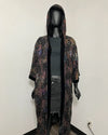 *Sample* Metallic Black Butterfly Kimono - SMALL-MEDIUM