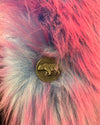 *Almost Purfect* Classic Faux Fur Coat | Cotton Candy Bear  - SMALL