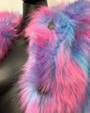 *Almost Purfect* Classic Faux Fur Coat | Cotton Candy Bear  - SMALL