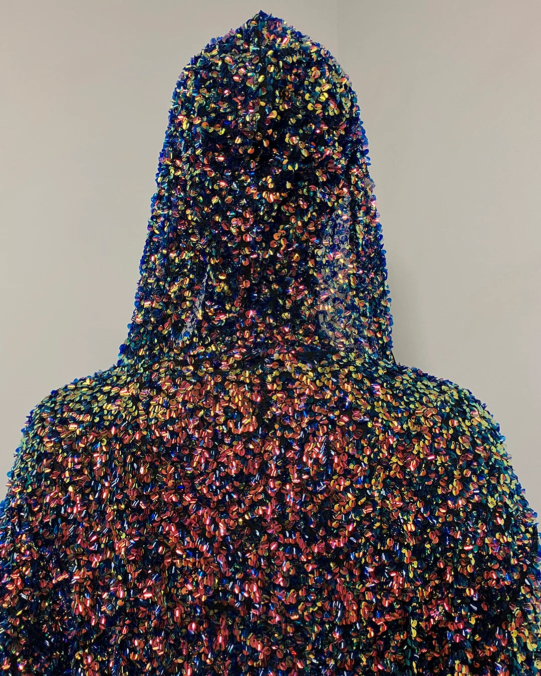 *One Of A Kind / Prototype* Blue Sequin Festival Kimono Robe | Rainbow Starburst - SMALL