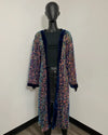 *One Of A Kind / Prototype* Blue Sequin Festival Kimono Robe | Rainbow Starburst - SMALL