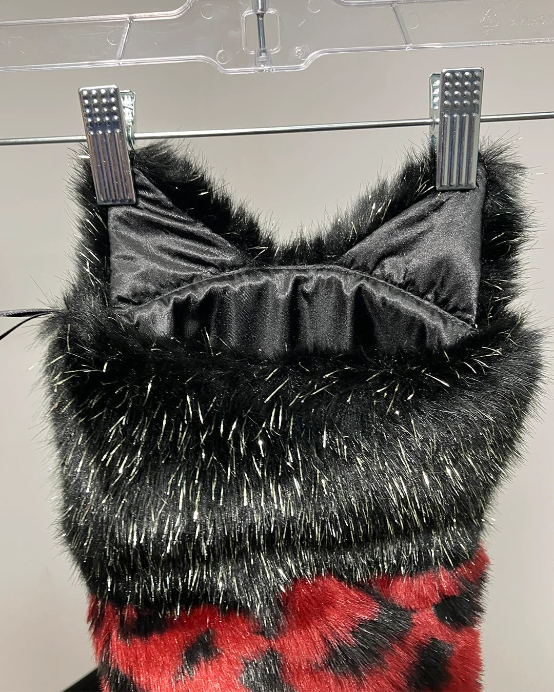 *Last Stock* Faux Fur Christmas Stocking | Wild Cat