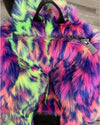 *Almost Purfect* Neon Disco Cat Backpack