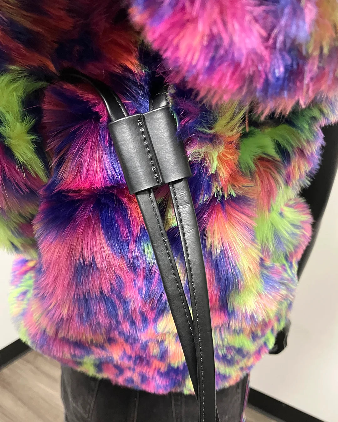 *Almost Purfect* Neon Disco Cat Backpack