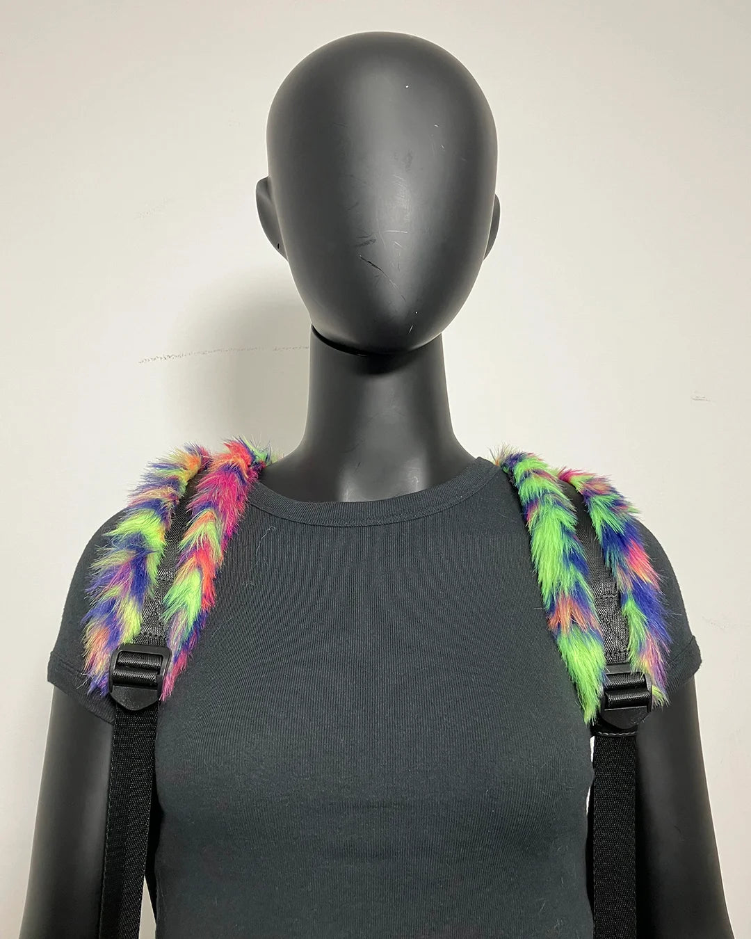 *Almost Purfect* Neon Disco Cat Backpack