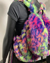 *Almost Purfect* Neon Disco Cat Backpack