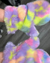 *One Of A Kind / Prototype* Sherbert Faux Fur Mittens - SMALL
