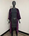 *Almost Purfect* Velvet Kimono | Purple Leopard -SMALL-MEDIUM