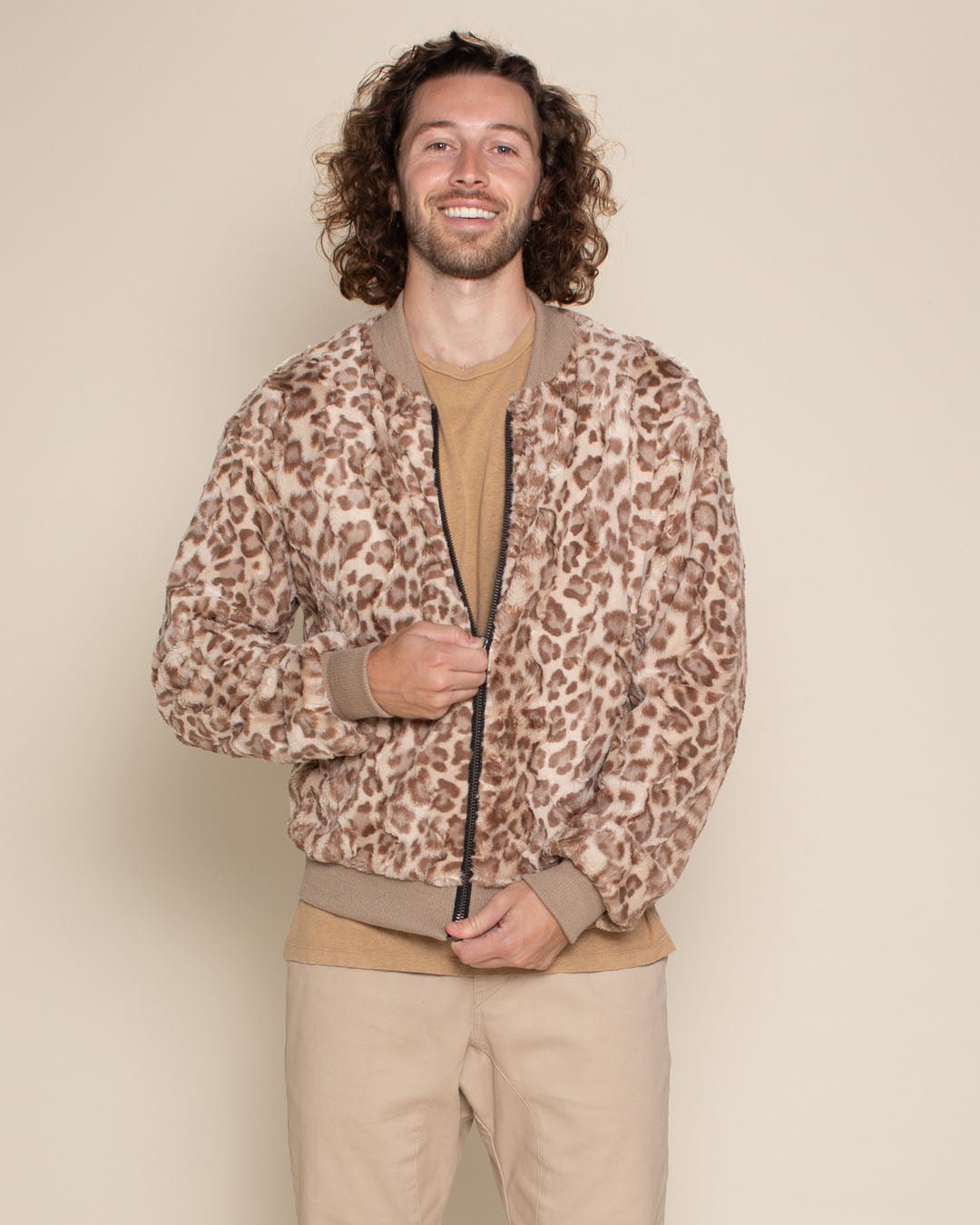 Novastar Lightweight Jacket For Men - Yellow Black Leopard