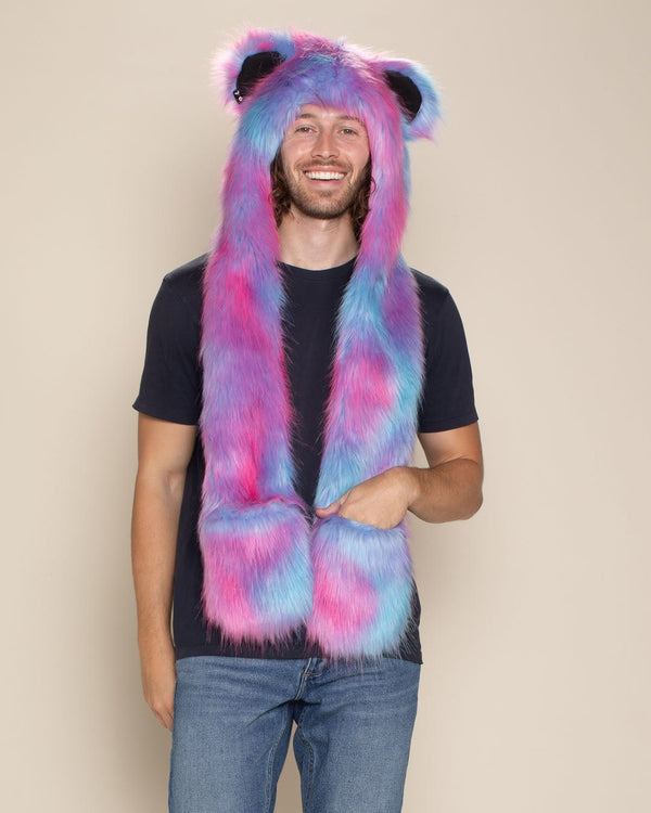 Cotton Candy Bear Collector Edition Faux Fur Hood | Men's - SpiritHoods