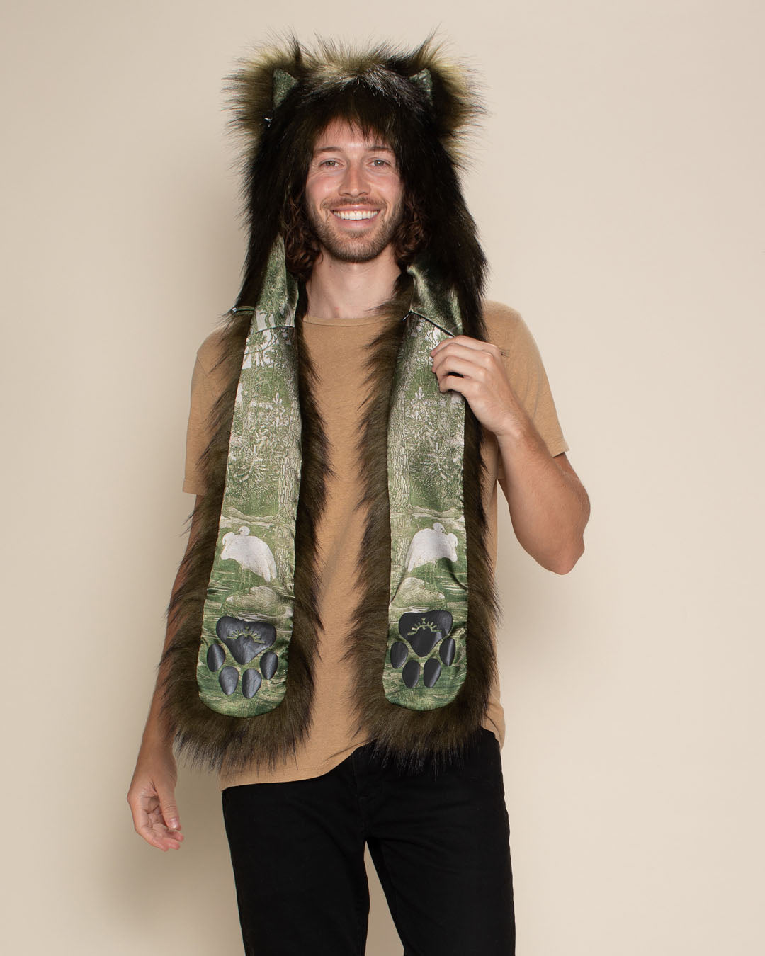 Green Garden Fox Collector Edition Faux Fur Hood | Men&#39;s