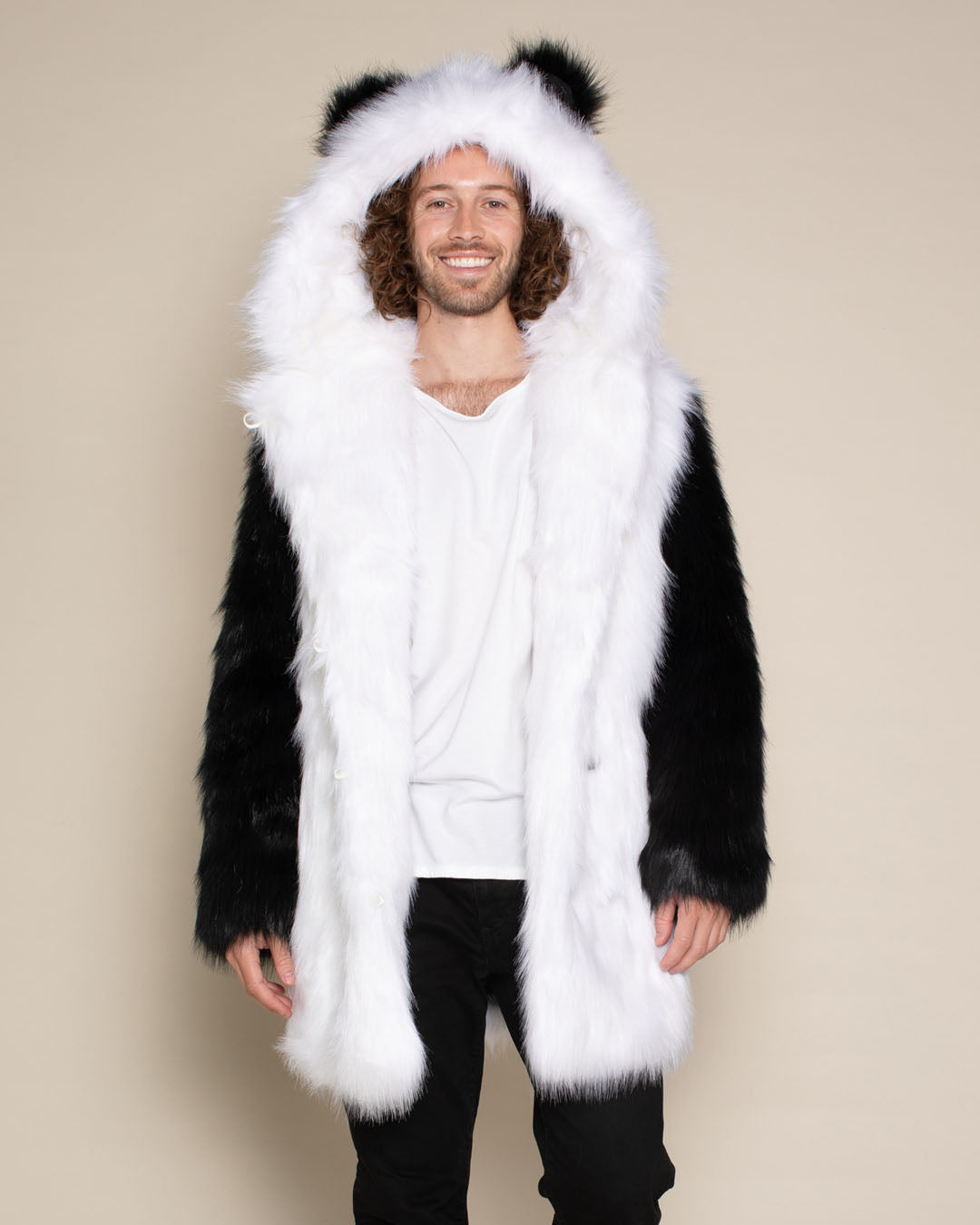Panda Bear Classic Faux Fur Coat | Men&#39;s