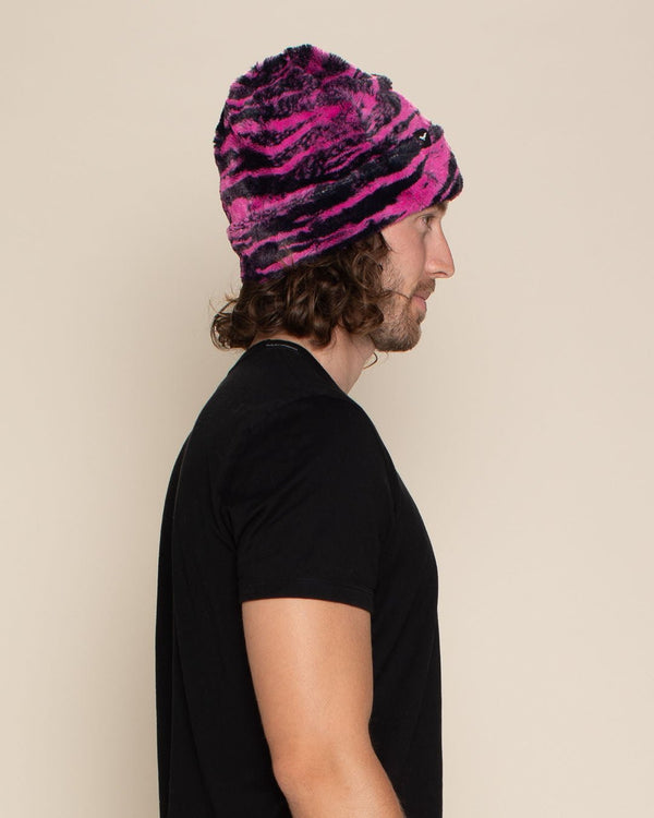 Free People Hat Beanie Raspberry Combo Ziggy Fuzzy Christmas Gift Bohemian NWT Snow Angel Faux Fur Beanie | Free People main image 3
