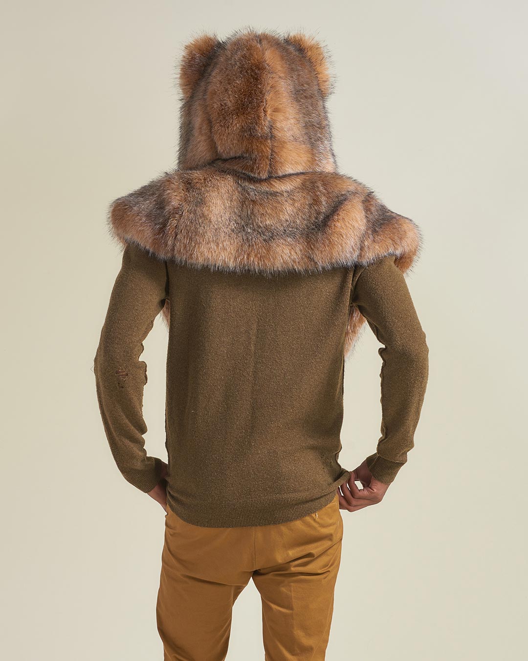 Coyote Luxe Collector Edition Faux Fur Shawl | Men's - SpiritHoods