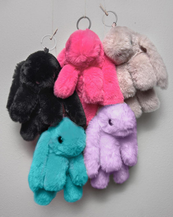 Faux Fur Bunny Keychain Bag Charm | Accessories - SpiritHoods